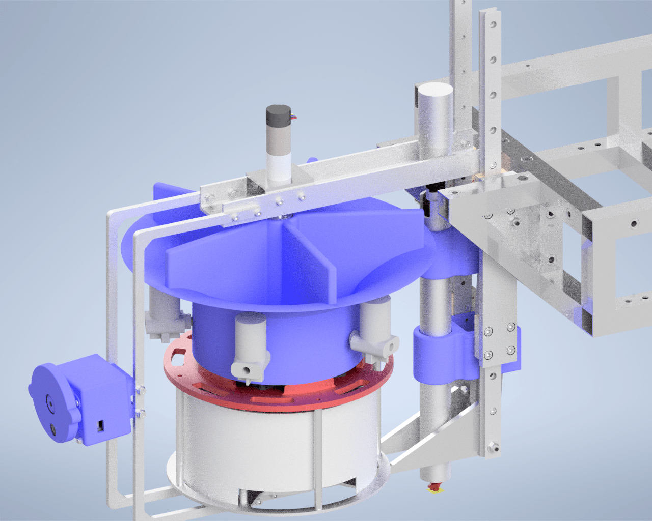 Render of on-board science lab